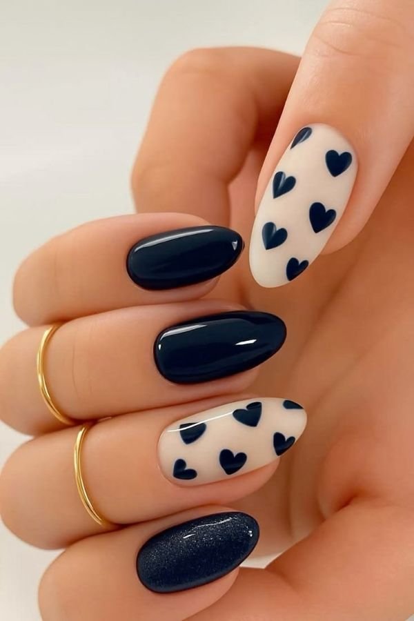 Black Nail Designs Acrylic