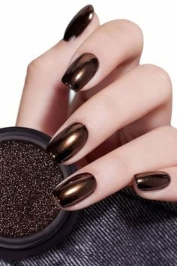 Chrome Nails Designs Short