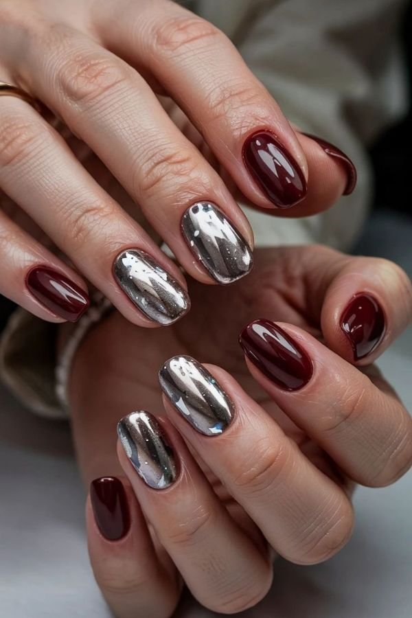 Chrome Nails Designs Short Nail
