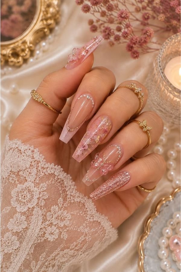 Acrylic Nail Designs Coffin