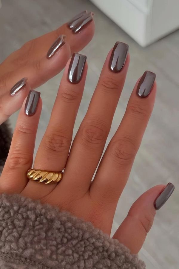 Chrome Nails Designs Short Nail
