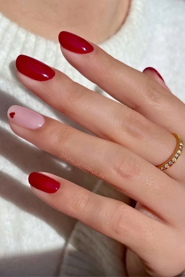 Red Nail Designs Simple