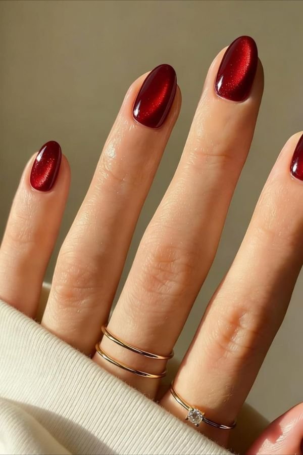 Red Nail Designs Short Nails