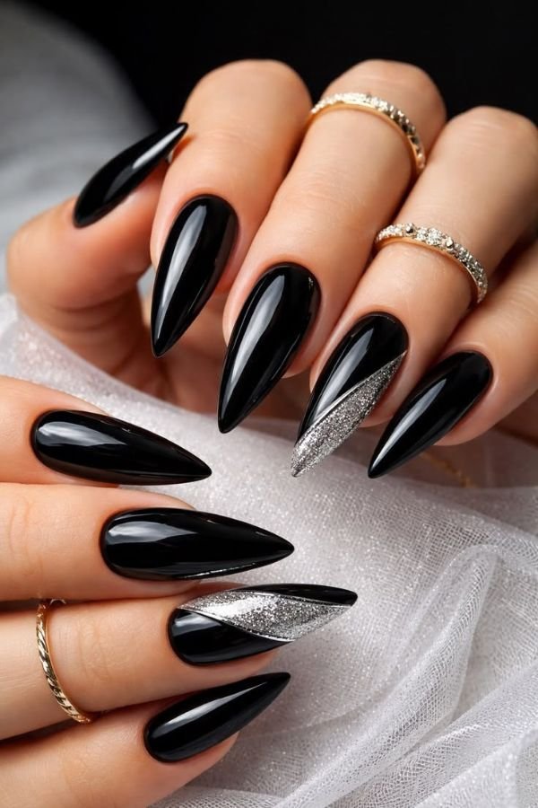 Black Nail Designs Elegant