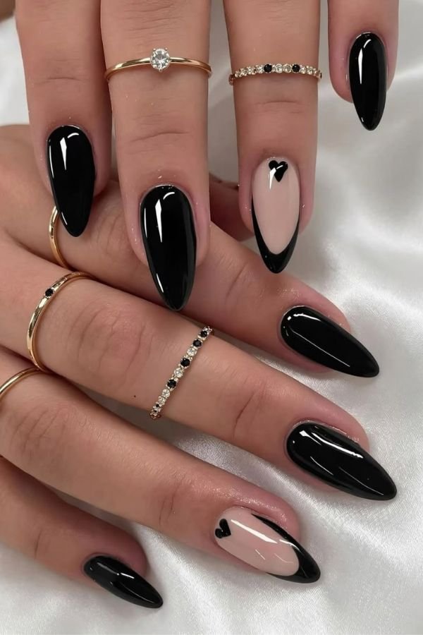 Black nail designs summer