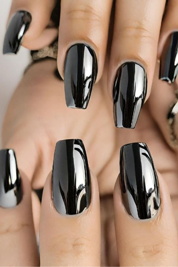 Chrome Nails Designs Short