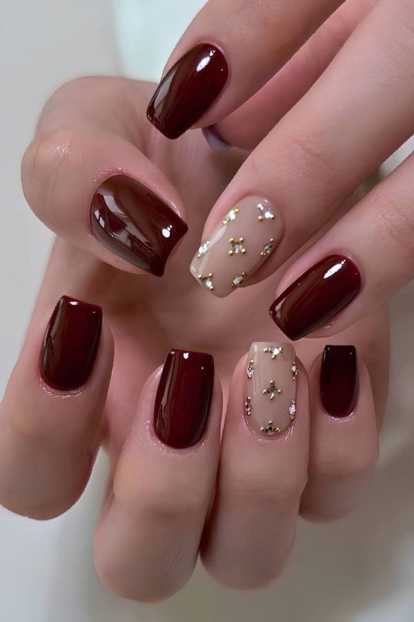 Red Nail Designs Short