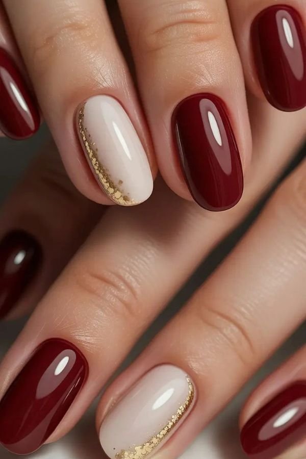 Red Nail Designs Short Nails