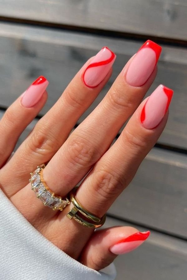 Red Nail Designs Square