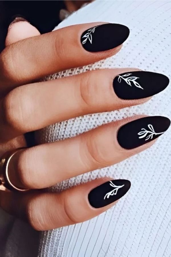 Black Nail Designs Simple