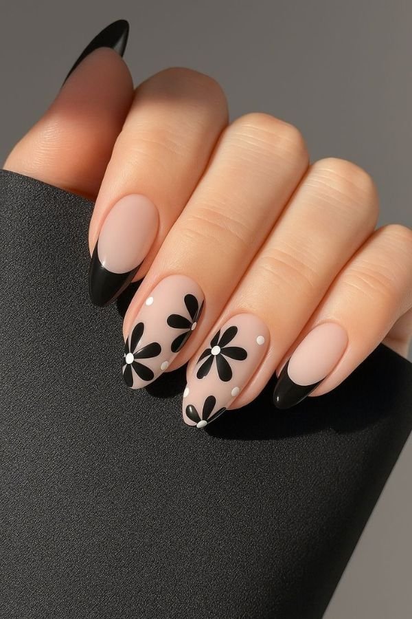 Black nail designs summer