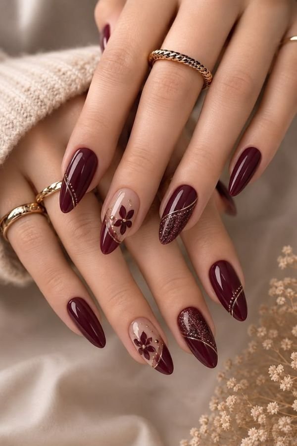 Almond Nails Designs Fall