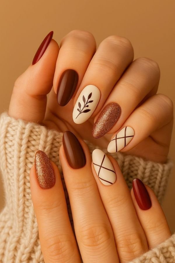Almond Nails Designs Fall