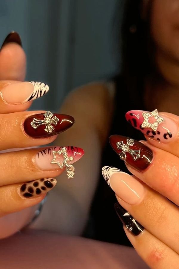Almond Nails Designs Y2K