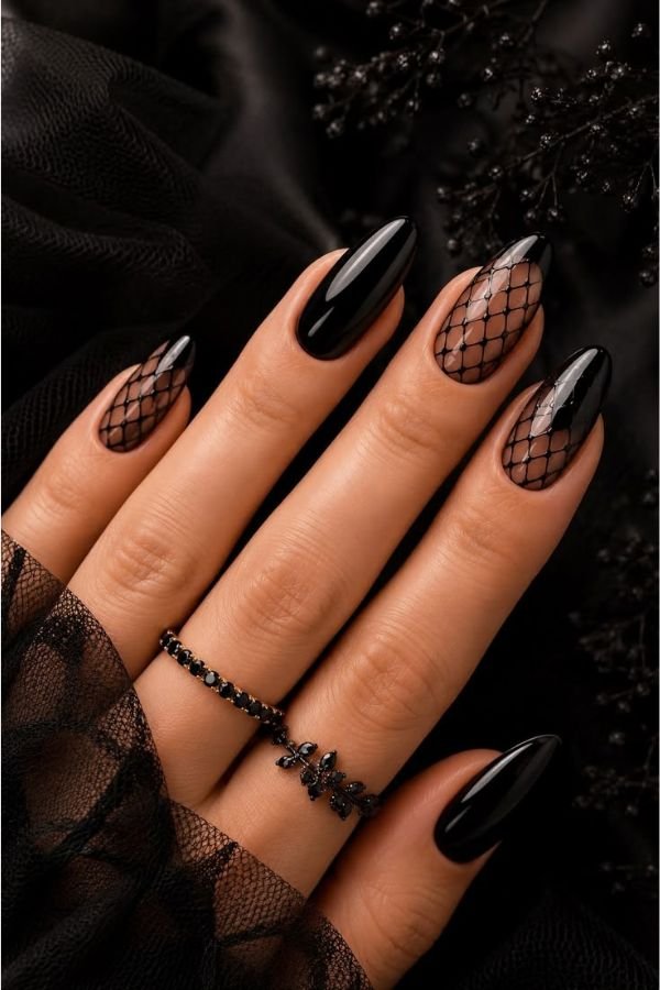 Black nail designs summer