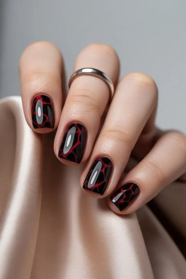 Black Nail Designs Square