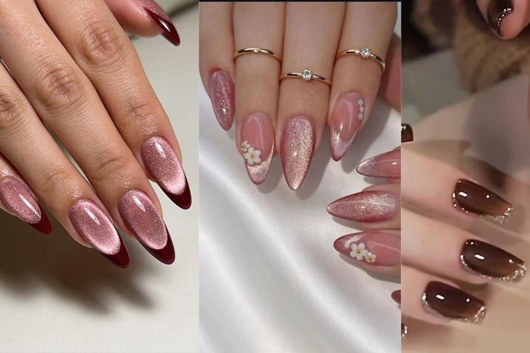 Cat Eye Nails Design French