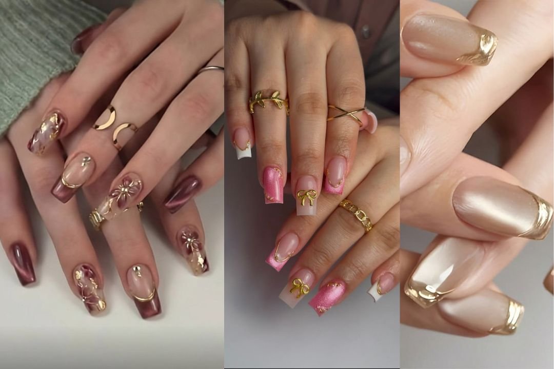 Cat Eye Nails Design Square
