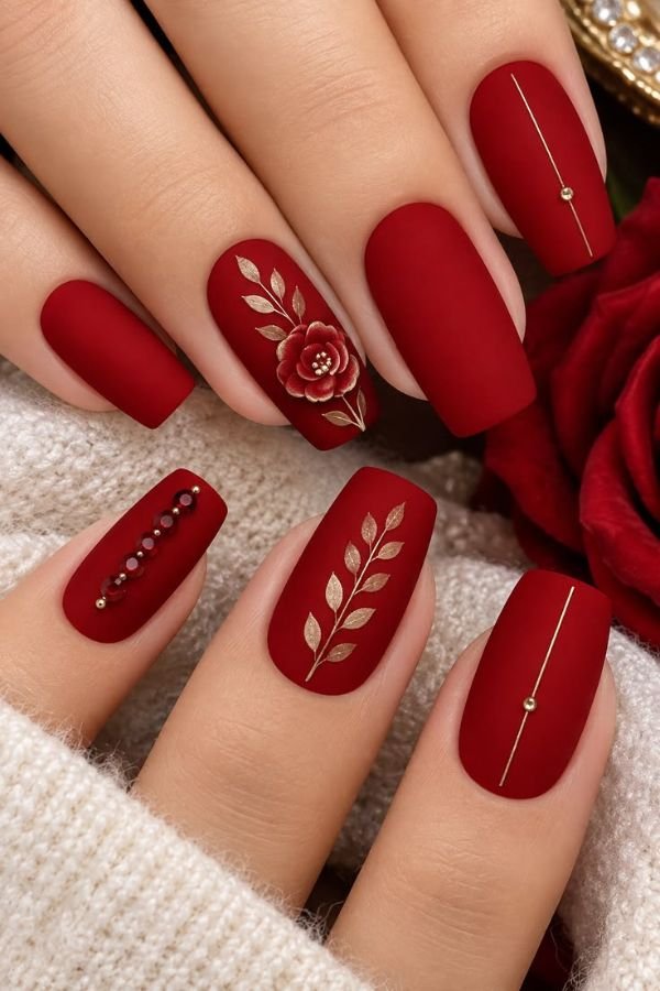 Red Nail Designs Elegant