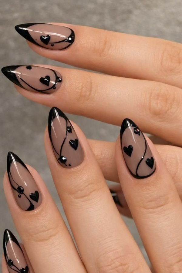 Black Nail Designs Ideas