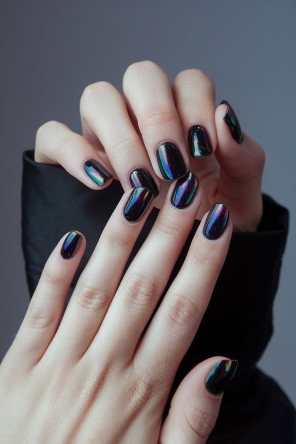 Chrome Nails Designs Short