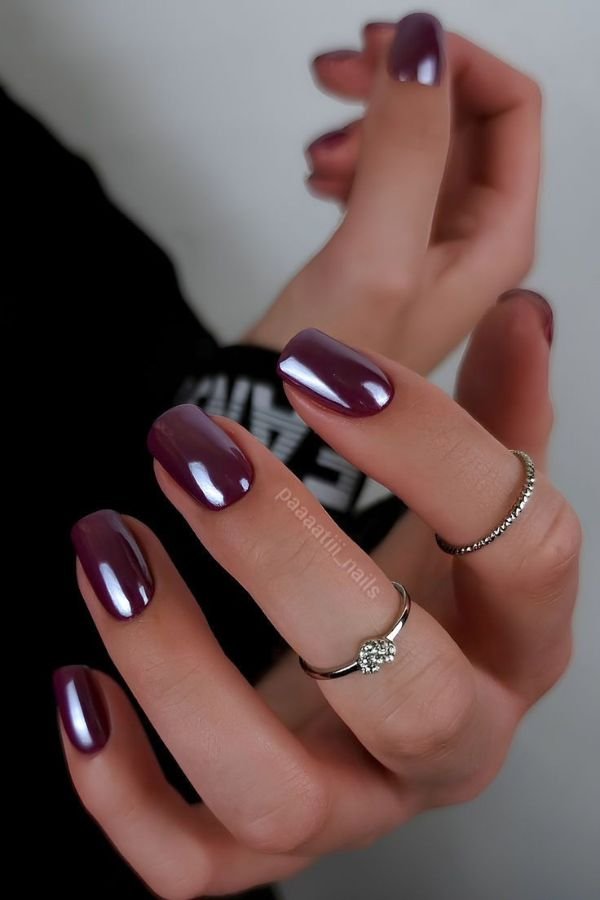 Chrome Nails Designs Square
