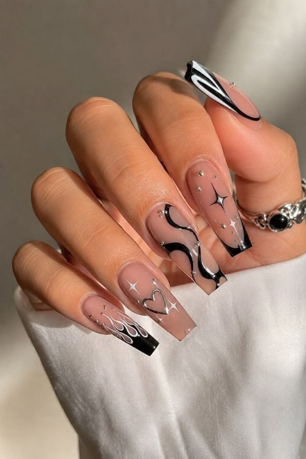 Acrylic Nail Designs Coffin