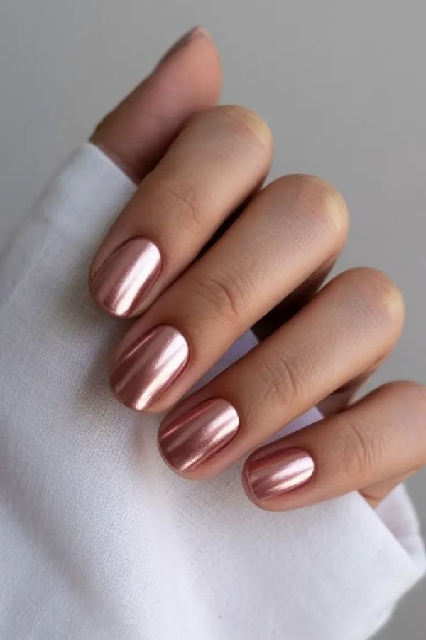 Chrome Nails Designs Short Nail